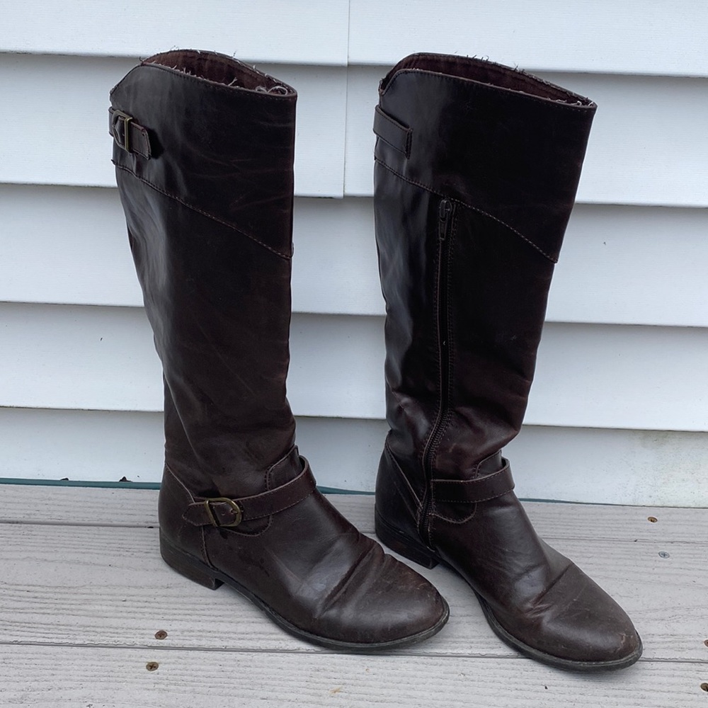 Brown Knee High Boots Size 6.5 - Picture 2 of 4
